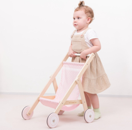 New Classic Toys houten poppenbuggy met of zonder Naam