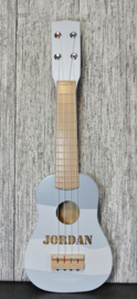 Little Dutch Houten Gitaar Blauw met of zonder naam