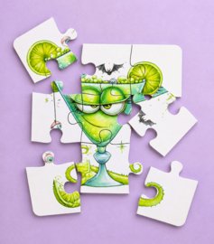 Puzzel Green Cocktail 9 stukjes