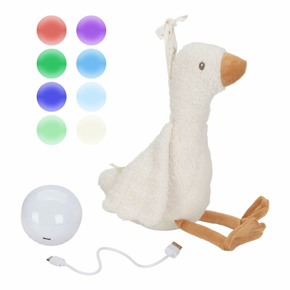 Little Dutch Knuffel Gans Licht & Geluid Newborn met of zonder Naam
