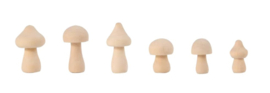 Houten Mini Paddenstoelen