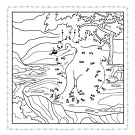 Van punt tot punt in het bos