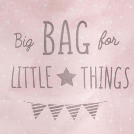 Canvas opbergmand afsluitbaar Little Things Roze