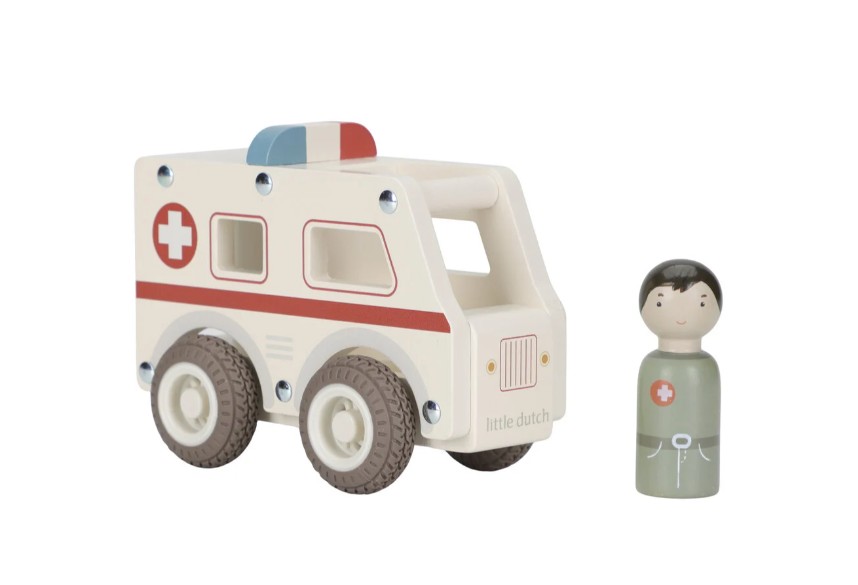 Little Dutch houten Ambulance met of zonder naam