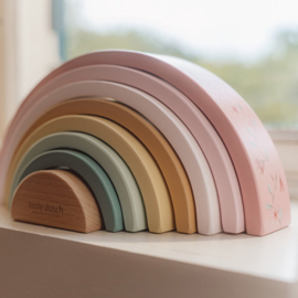 Little Dutch Houten Regenboog Fairy Garden met of zonder naam & geboortedatum