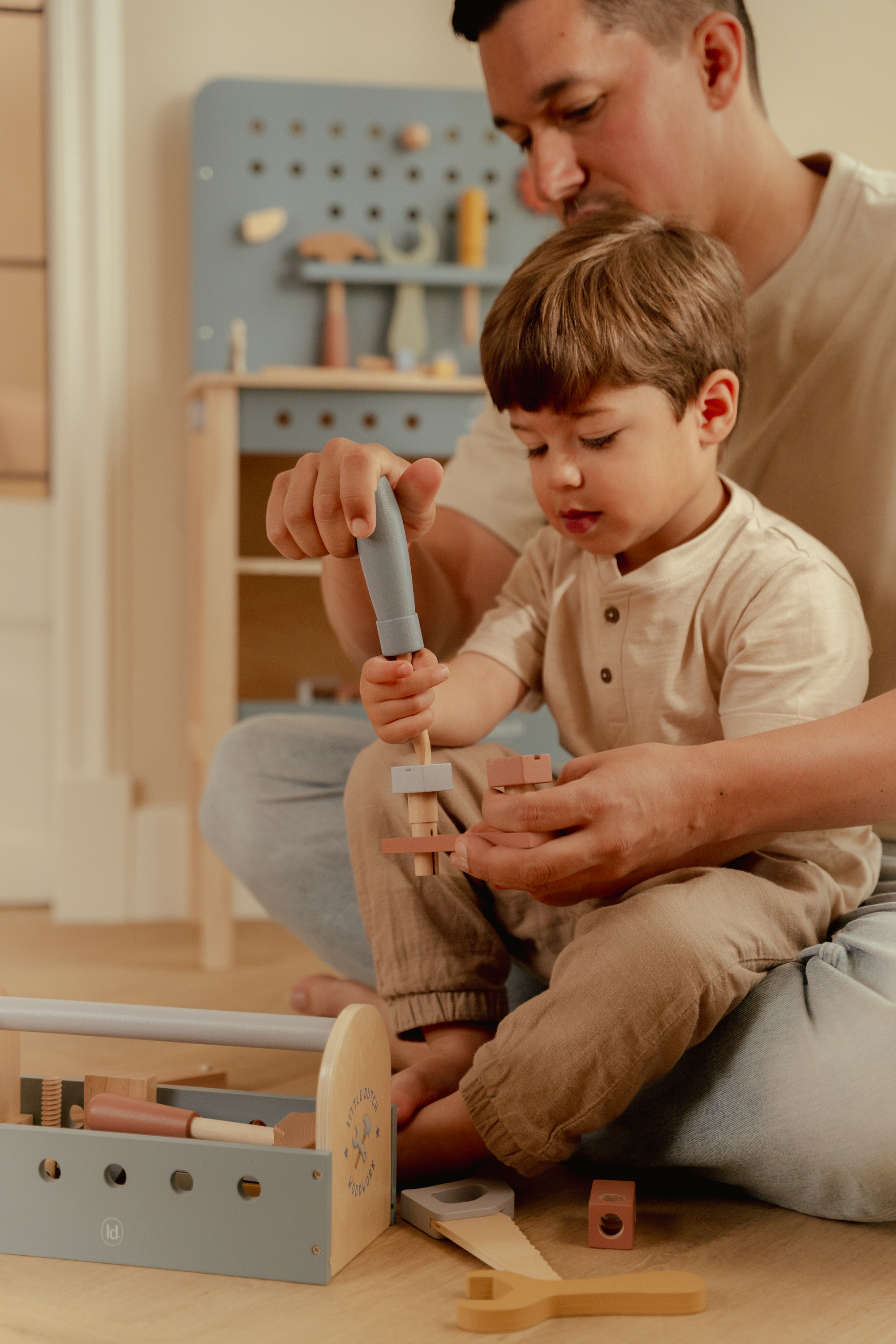 Little Dutch houten Gereedschapskist met of zonder naam & geboortedatum
