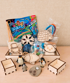 Sensory Play Box Winter Wonderland evt. met naam