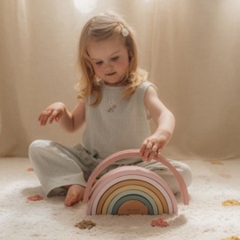 Little Dutch Houten Regenboog Fairy Garden met of zonder naam & geboortedatum