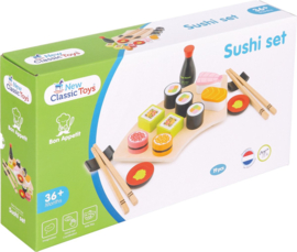 New Classic Toys Houten Sushi set met of zonder naam