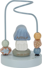 Little Dutch Activiteiten Spiraal Blauw met of zonder Naam & Geboortedatum