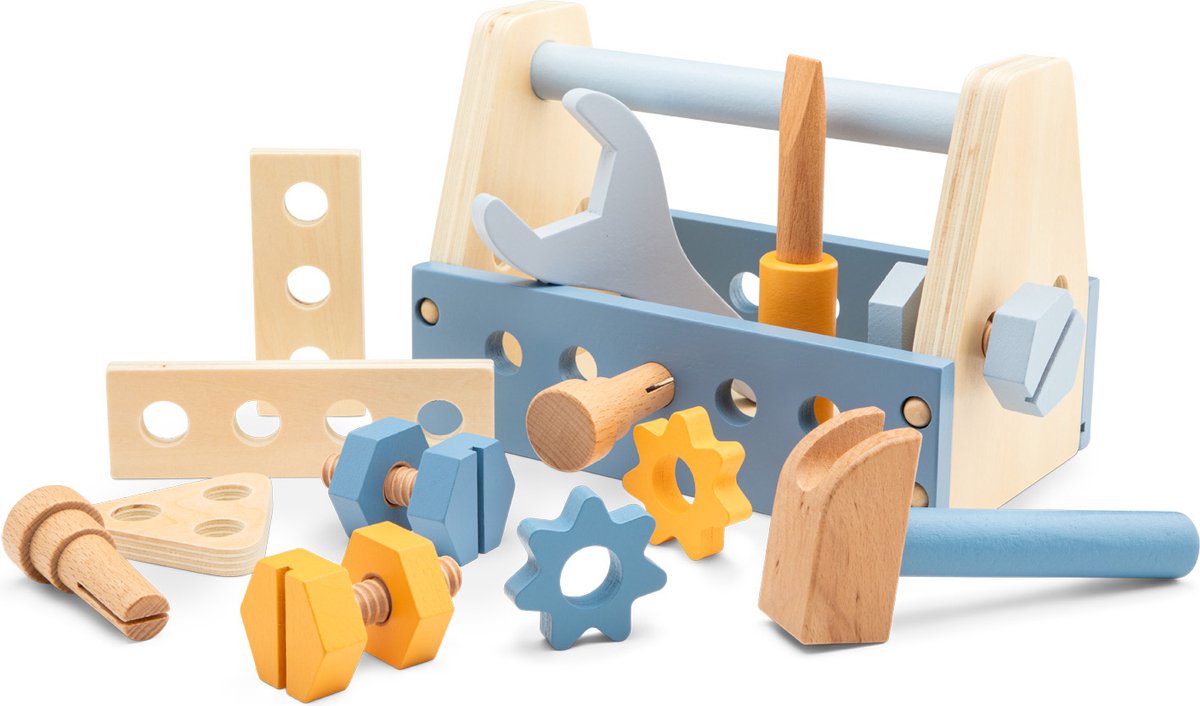 Houten gereedschapskist met of zonder Naam & Datum