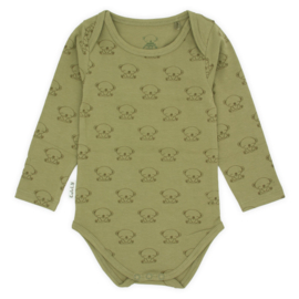 CuteLY Romper Koala print met lange mouw Kaki