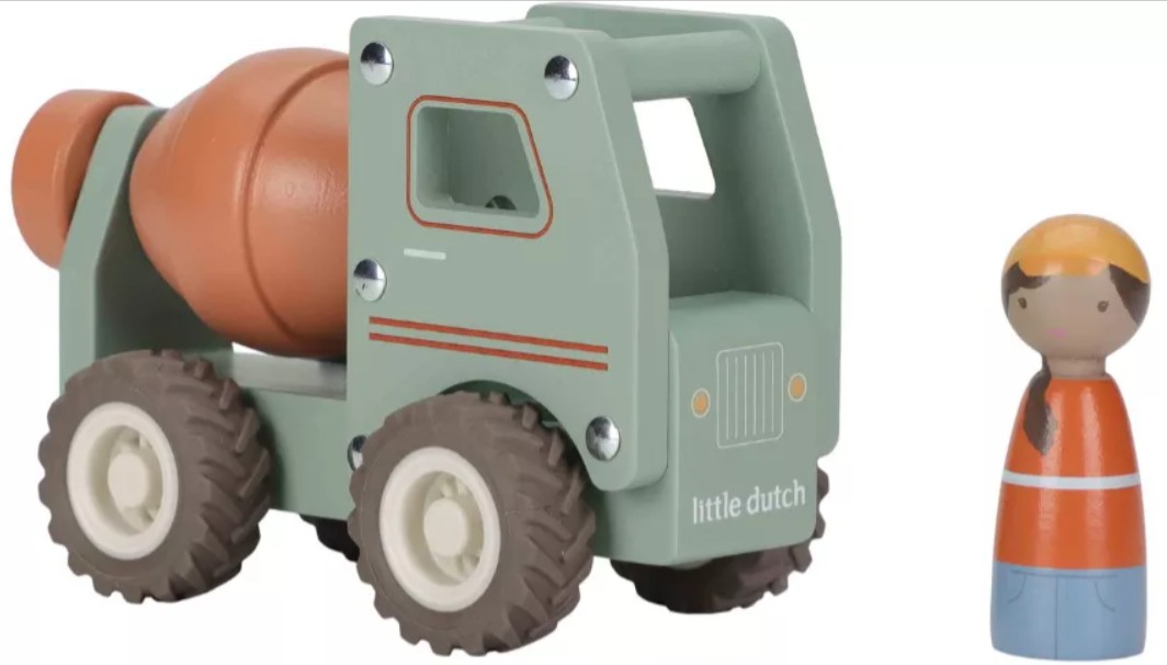 Little Dutch houten cementwagen met of zonder naam