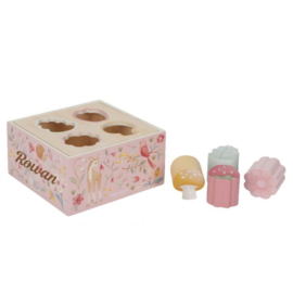 Little Dutch  houten vormenstoof Roze met of zonder naam & geboortedatum