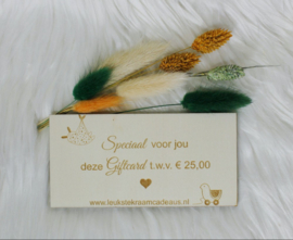 Giftcard Leukste Kraamcadeaus