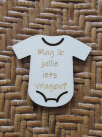 Houten zwangerschapsaankondiging Box