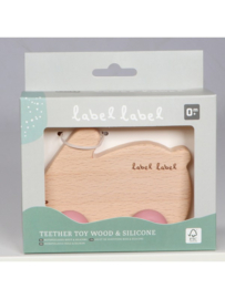 Label Label bijtring konijn roze
