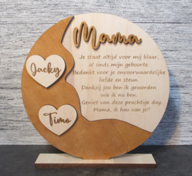 Houten bord Mama