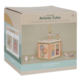 Little Dutch Activiteitenkubus Little Farm met of zonder Naam & Geboortedatum