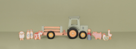Little Dutch houten Tractor - Trailer met of zonder naam