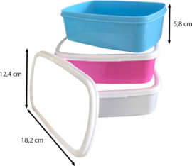 Broodtrommel Monsters div. kleuren met Naam