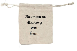 Houten memory Dinosaurus met of zonder naam