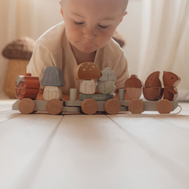 Little Dutch houten stapeltrein Forest Friends met of zonder geboortegegevens