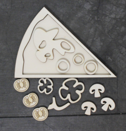 Vulvorm - Educatieve Pizza met speelmaterialen