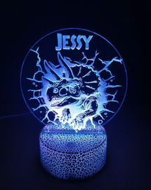 Lamp Triceratops Cracked met Naam
