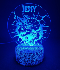 Lamp Triceratops Cracked met Naam