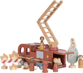 Little Dutch houten Brandweerwagen met of zonder naam