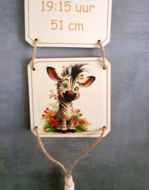 Houten Geboorteladder Slang - Zebra