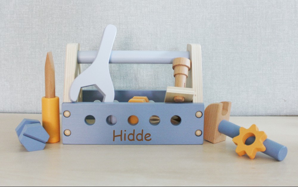 Houten gereedschapskist met of zonder Naam & Datum