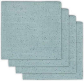 Jollein Hydrofiel luiers Mini dots stone green 4 pack met of zonder naam