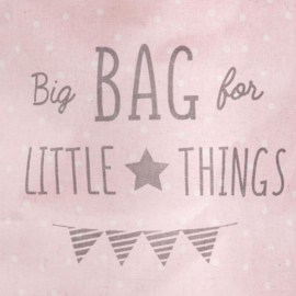 Canvas opbergmand afsluitbaar Little Things Roze