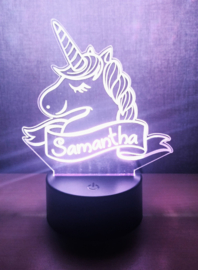 Lamp Eenhoorn met Naam