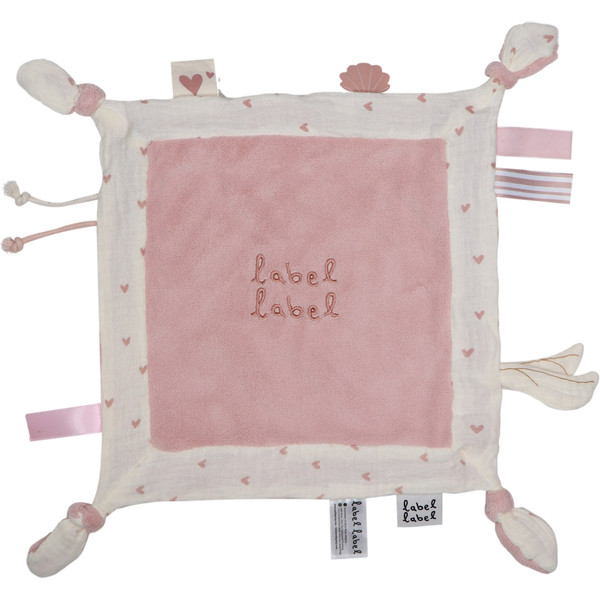 Label Label Knuffeldoekje Roze met of zonder Naam & Geboortedatum
