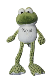 Knuffel Kikker long legs met of zonder naam