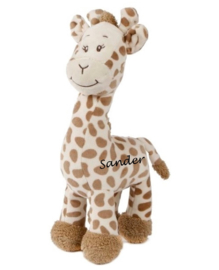 Pluche Giraf Beige met of zonder naam