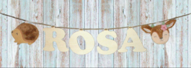 ( Little Dutch ) Houten Naam Slinger Roze