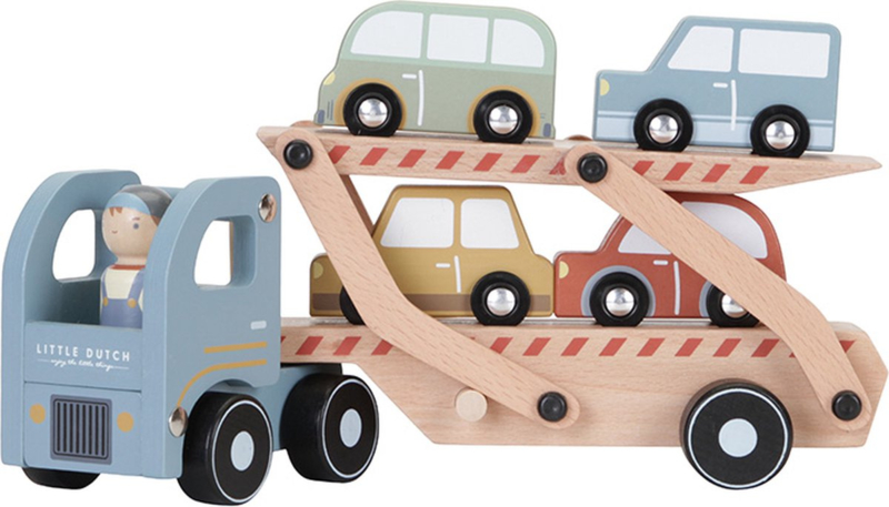 Beschaven nevel pomp Little Dutch houten Truck met of zonder geboortegegevens | Houten speelgoed  | Leukste kraamcadeaus