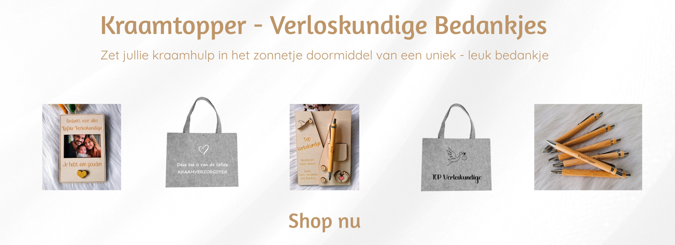 Kraamtopper - Verloskundige Bedankjes