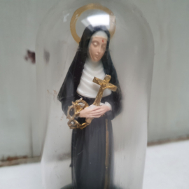 Heilige Rita onder ministolpje (plastic)