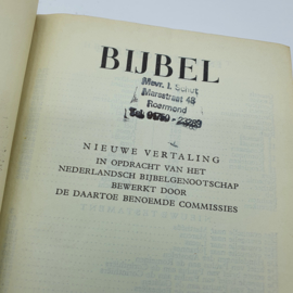 Kleine nederlandse bijbel, zwart uit 1954 (8)