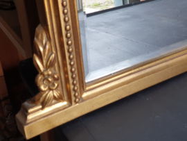 Prachtig, grote, goudkleurige spiegel ( 140x90 cm)