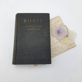 Kleine nederlandse bijbel, zwart uit 1954 (8)