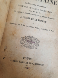 Oud boekje "Fables de la Fontaine"