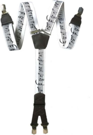 Hendrik Gold bretel Muzieknoten ( 4 clips )