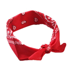 Bandana Rain drop rood