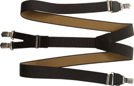 Hendrik Gold bretel  met stipjes ( 4 clips )